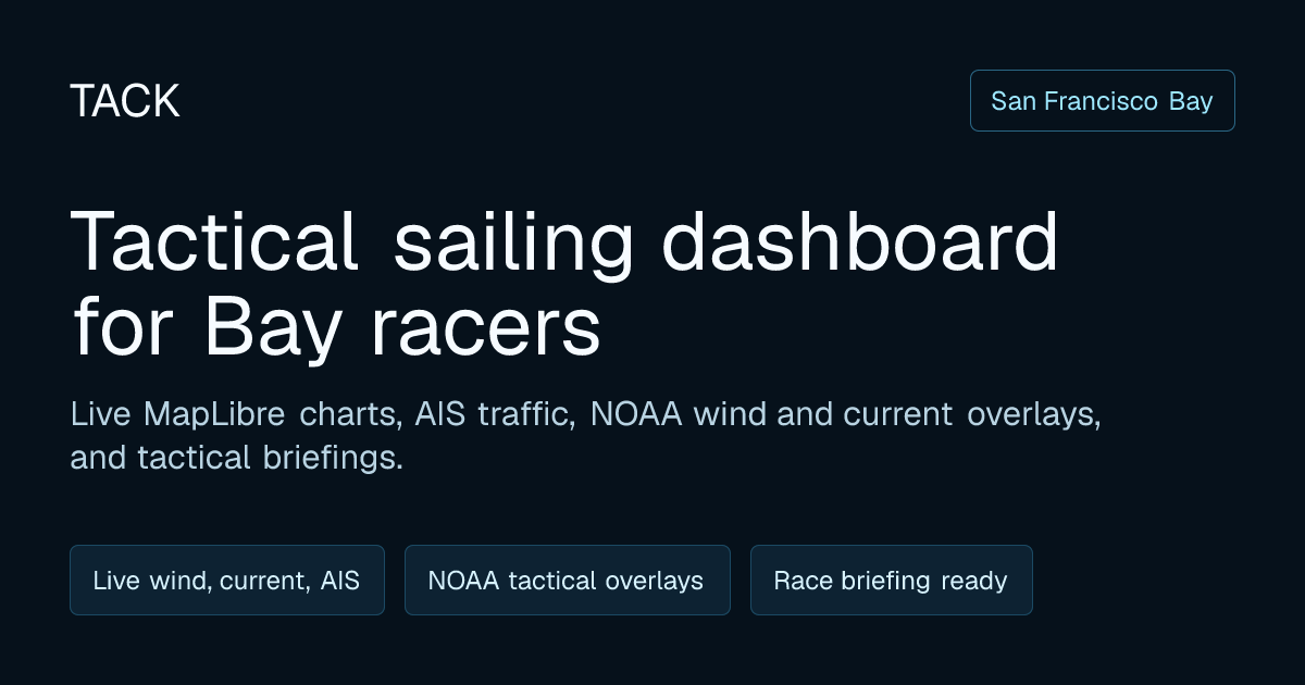TACK | Advanced Tactical Sailing Dashboard